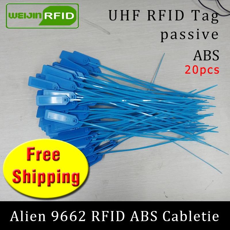 UHF RFID ABS ̺ Ÿ ܰ 9662 915m868m860-960MHZ H3 EPC 6C 20pcs    б Ÿ Ʈ  RFID ±